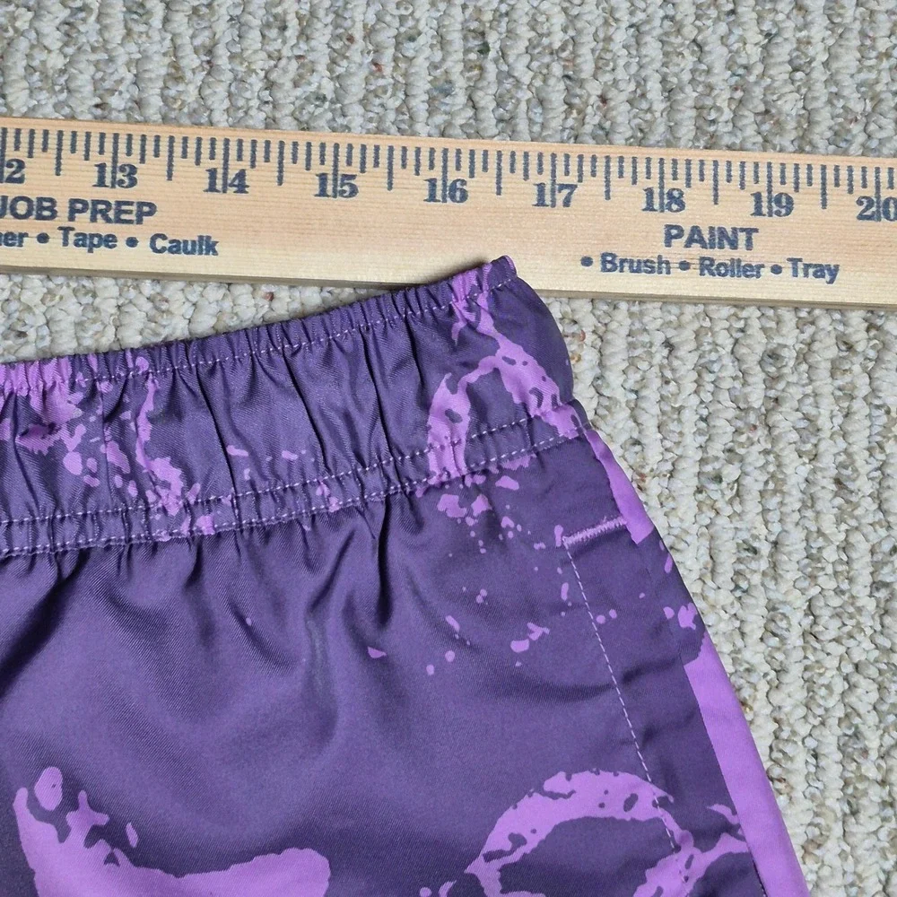 Jordan Flight Mens XXL Purple Abstract Basketball Net Swim Trunks Board Shorts